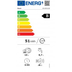 Bosch SPV4EMX30E Πλήρως Εντοιχιζόμενο Πλυντήριο Πιάτων με Wi-Fi για 10 Σερβίτσια EfficientDry Π44.8xY81.5εκ.